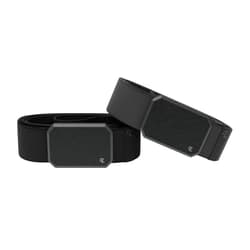 Groove Life Black/Black and Black/Deep Stone Belt Bundle Men's Stretch Nylon Belt with Magnetic Aluminum Buckle, Lifetime Coverage - Large