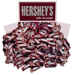 Sweetsome Hersheys Milk Chocolate Miniature Candy Bars, Kosher-Certified, Gluten-Free, Individually Wrapped, Bulk Pack - 1 Pound (Pack of 1)