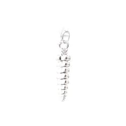 COPPERTIST.WU Rattlesnake Tail Pendant Necklace 925 Sterling Silver/18K Gold Vermeil Shakeable Fidget Jewelry Gift Box for Men and Women