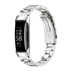MIJOBS Strap for Fitbit Inspire 2, Stainless Steel Metal Band Replacement Wristbands Waterproof Bracelet Accessories for Inspire 2 Women Men