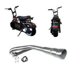 ARSPORT Center Exhaust Header 3 stage for Storm 200 Minibike, USA Made!