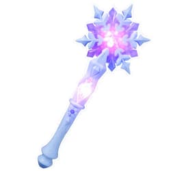 Toddmomy Boy Cosplay Glowing Snowflake Wand Light up Wand Led Snowflake Wand Girl Glow Snowflake Wand for Princess Wand Halloween Decorations（Sky-Blue）