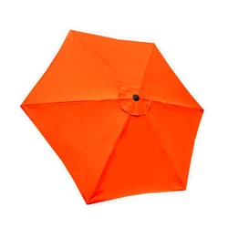 BELLRINO DECOR Replacement STRONG & THICK Umbrella Canopy for 9ft 6 Ribs (Canopy Only) (TANGO ORANGE)