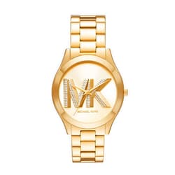 Michael Kors Slim Runway Women's Watch, Stainless Steel Bracelet Watch for Women