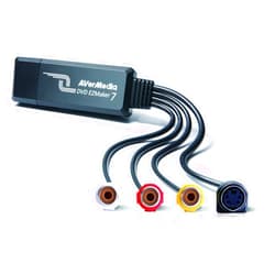 AVerMedia EZMaker 7, USB Video Capture Card , Analog to Digital Recorder, RCA Composite, VHS to DVD, S-Video, Support Windows 11, Mac 10.11/10.12 (C039), Black,3.2 x 1.1 x 0.5 in (82 x 28.5 x 14 mm)