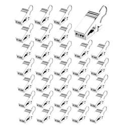 BOWNDY 32 pcs Curtain Clips with Hook for Curtain, Photos, Home Decoration Outdoor Christmas Party Wire Holder