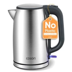 Cosori Electric Kettle, Plastic-Free Interior, Easy to Clean, Automatic Shut Off & Boil-Dry Protection, Stainless Steel Tea Kettle, Hot Water Boiler & Heater, 1.7L, 1500W