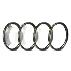 Big Mike's 58mm Close-Up Filter Set (+1, +2, +4 and +10 Diopters) Magnificatoin Kit for Select Canon, Nikon, Sony, FujiFilm, Olympus, Pentax, Sigma, Tamron Digital Cameras and Camcorders