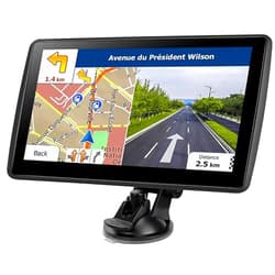 HQARAT GPS Navigation for Car Truck Navigator - Navigation System 9 Inch Touchscreen, 2025 US/CA/MX Offline Maps Lifetime Free Update, Voice Guidance, Speed Cam Warning, Vehicle RV GPS para carros Trucker