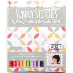 Aurifil Corey Yoder Sunny Stitches Aurifil Thread Kit 10 Small Spools 12 Weight CY12SS10
