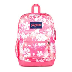 JanSport Cross Town Plus Backpack - Large Main Compartment, Side Water Bottle Pocket, 15-Inch Padded Laptop Sleeve - Hiblisscus