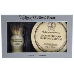 Taylor of Old Bond Street Pure Badger & Sandalwood Shave Cream Gift Box