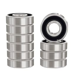 XIKE 10 Pcs 695-2RS Bearings 5x13x4mm, Double Rubber Seals and Pre-Lubricated, Deep Groove Ball Bearing.