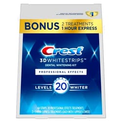 CREST WHITESTRIPS Crest 3D Whitestrips, Professional Effects, Teeth Whitening Strip Kit, 44 Strips (22 Count Pack)