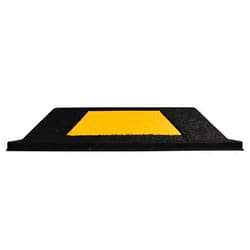 Technoflex Secure Parking Curbs with Reflective Stripe - 2-Pk. 20in.L, Black/Yellow