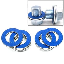 Danbojit 12 Packs 90430-12031 Toyota Oil Drain Plug Gaskets Compatible with Toyota Tacoma Tundra Camry Corolla 4Runner Scion Avalon Lexus Oil Plug Gasket