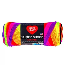 Coats: Yarn Coats Yarn Red Heart Super Saver Yarn-Bright Stripe
