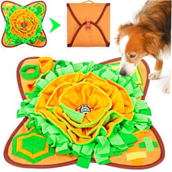 AWOOF Snuffle Mat for Dogs, Sniff Mat Interactive Dog Puzzle Toys, Enrichment Snuffle Mats Feed Games Encourages Natural Foraging Skills Mental Stimulation for Dogs Stress Relief