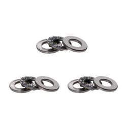Othmro 51204 20mmx40mmx14mm Thrust Ball Bearing High Temperature Bearing Steel Single Row Rolling 3pcs