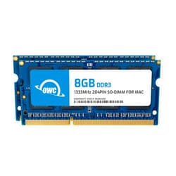 OWC 16GB (2X 8GB) 1333MHz DDR3 SO-DIMM PC3-10600 204Pin SO-DIMM CL9 Memory RAM Upgrade Module for iMac, Mac Mini, MacBook Pro and PC Laptops (OWC1333DDR3S16P)
