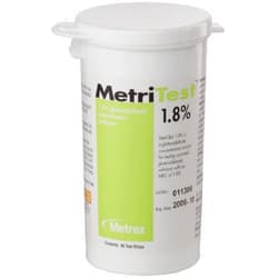 MetriTest 1.8% MetriTest - 1.8% Glutaraldehyde - Concentration Indicator Pad - 60 Test Strips - Bottle - Single Use