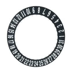 Ewatchparts DATE DISC COMPATIBLE WITH CARTIER SANTOS 39MM 40MM 42MM WSSA0018 WSSA 0030 BLACK DATE @ 6