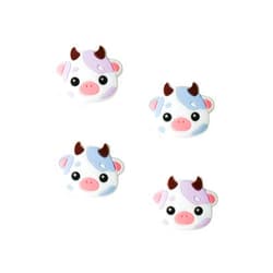 StickieTech Switch Joycon Thumb Grip Caps, Soft Cute Silicone Joystick Cover Compatible with Nintendo Switch/OLED/Switch Lite, Analog Stick Grips Button Covers for Switch, 4PC Set (Blue & Purple)