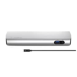 Belkin Thunderbolt 3 Dock w/ 2.6ft Thunderbolt 3 Cable (Thunderbolt Dock for MacBook Pro models from 2016 or later, includes the 2018 version), Dual 4K @60Hz, 40Gbps Data Transfer Speeds)