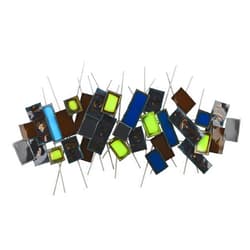 Empire Art Direct Abstruse Hand Painted Epoxy Coated Etched Metal, 25