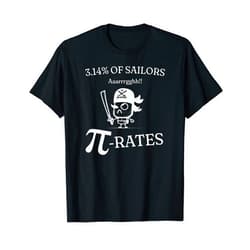 KarTatos Pi Day Funny Pirate happy Mathematical celebrating 3-14 T-Shirt