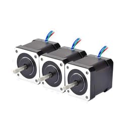 STEPPERONLINE 3PCS Nema 17 Stepper Motor 84oz.in 2A 48mm 4-wire 1m Cable for DIY CNC 3D Printer CNC Robot