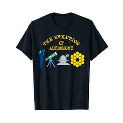 JWST Exploration Telescope Clothing Space Exploration Telescope JWST The Evolution Of Astronomy T-Shirt