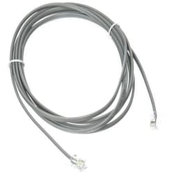 C2G 02971 RJ11 6P4C Straight Modular Cable, Silver (7 Feet, 2.13 Meters)