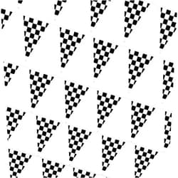 MAQIHAN 98 Feet Black and White Checkered Flag Banner - Checkered Pennant Banner Racing Flag for Nascar Race Car Themed Birthday Party Decorations Supplies