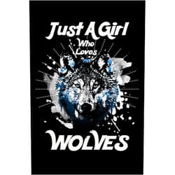By UAB Kidkis (Author) Just A Girl Who Loves Wolves: Blank Lined Journal to Write In - Ruled Writing Notebook