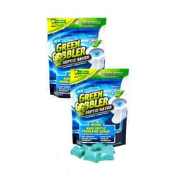 Green Gobbler Septic Saver | Septic Tank Treatment Packets | 2 Pack | 1 Year Septic Tank Supply
