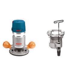BOSCH 1617EVS 2.25 HP Electronic Fixed-Base Router and RA1165 Under-Table Router Base Bundle