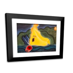 ArtDirect Dove, Arthur 24x19 Black Modern Framed Art Print Titled: Good Breeze