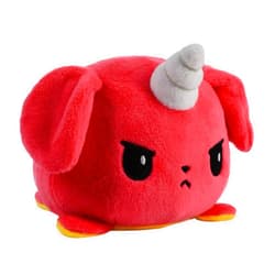 TeeTurtle - The Original Reversible Dog Plushie - Red + Yellow Puppicorn - Cute Sensory Fidget Stuffed Animals That Show Your Mood