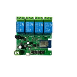 MHCOZY Updated WiFi Wireless Smart Switch Inching Self-Locking Relay Module,Set Inching Time from 0.5 Second to 1 Hour,be Applied to Access Control,DIY WiFi Garage Door Opener (Smart Life app 4CH)