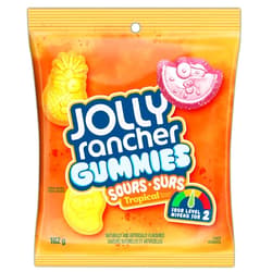 Jolly Rancher Gummies Sours, Tropical Flavors, 182g/6.4 oz. (Imported from Canada)