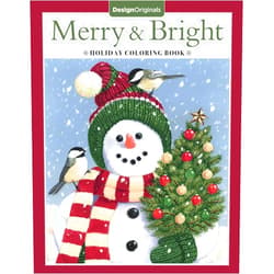 Thaneeya McArdle,Robin Pickens,Angelea Van Dam,Valerie McKeehan,Jenny Newland,William Vanderdasson Merry & Bright Holiday Coloring Book (Design Originals) A Festive Christmas Coloring Wonderland of Snowmen, Ice Skates, and Quirky Critters on Perforated Pages that Resist Bleed Through