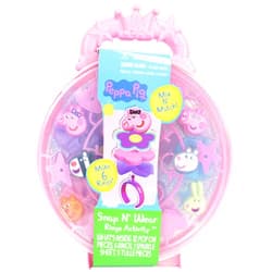 Tara Toys Peppa Pig Snap N' Wear Activity Rings Set, DIY Jewellery Kit for Kids, 3+ Years