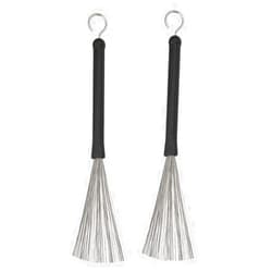 Jiayouy 1 Pair Drum Wire Brushes Drum Sticks Percussion Retractable Brush Stick for Cajon Jazz Acoustic Drummer Playing Music Lover