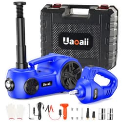 Uaoaii Electric Car Jack Kit,5 Ton 12V Car Jack Hydraulic with Electric Impact Wrench and Tire Inflator Pump,Portable Car Jack Kit for SUV MPV Sedan Truck Change Tires Garage Repair