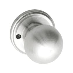 Copper Creek Dummy Interior Door Knob – ANSI Grade-3 Certified, Modern Heavy Duty Handle, Easy Install and Reversible for French Doors & Closets, Non Turning – Satin Stainless (1 Pack)