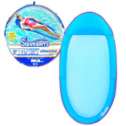 SwimWays Spring Float Premium Hammock Pool Lounger, Inflatable Pool Floats Adult with Fast Inflation for Ages 15 & Up