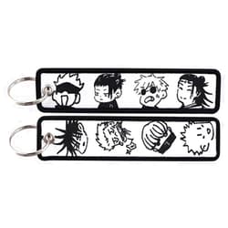 Pinstant Satoru Gojo Jujutsu Kaisen Anime Manga Megumi Fushiguro Yuji Itadori Keychain Key Tag Chain Fob Ring