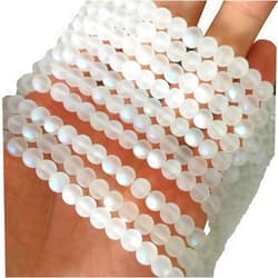 CcHuDE 200 Pcs Matte Crystal Glass Beads Mermaid Aurora Beads with Hole Jewelry Making Crafts DIY 6mm