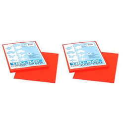 Tru-Ray Pacon PAC103002 Tru-Ray Construction Paper, 9 x 12 Inches, Orange, 50 Sheets (103002) (Pack of 2)